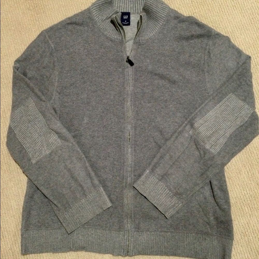 Men’s grey Gap zip up sweater